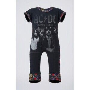AC/DC Highway To Hell Band Romper Jumpsuit 3T toddler girls boys